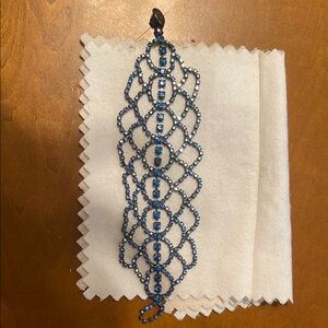 Elegant Givenchy Blue Crystal Vintage Bracelet